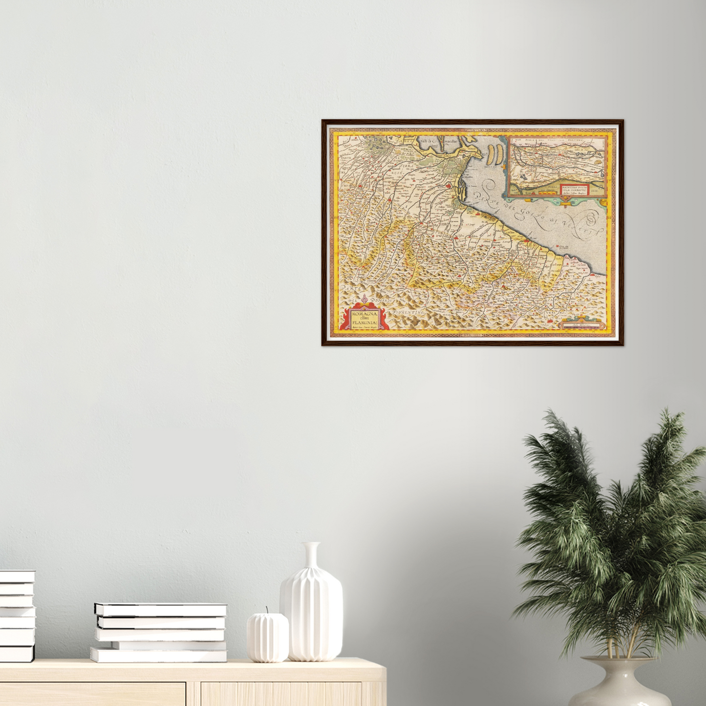 Historische Landkarte Emilia-Romagna um 1609