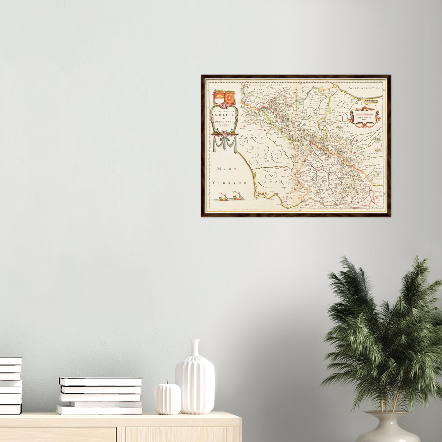 Historische Landkarte Molise um 1630