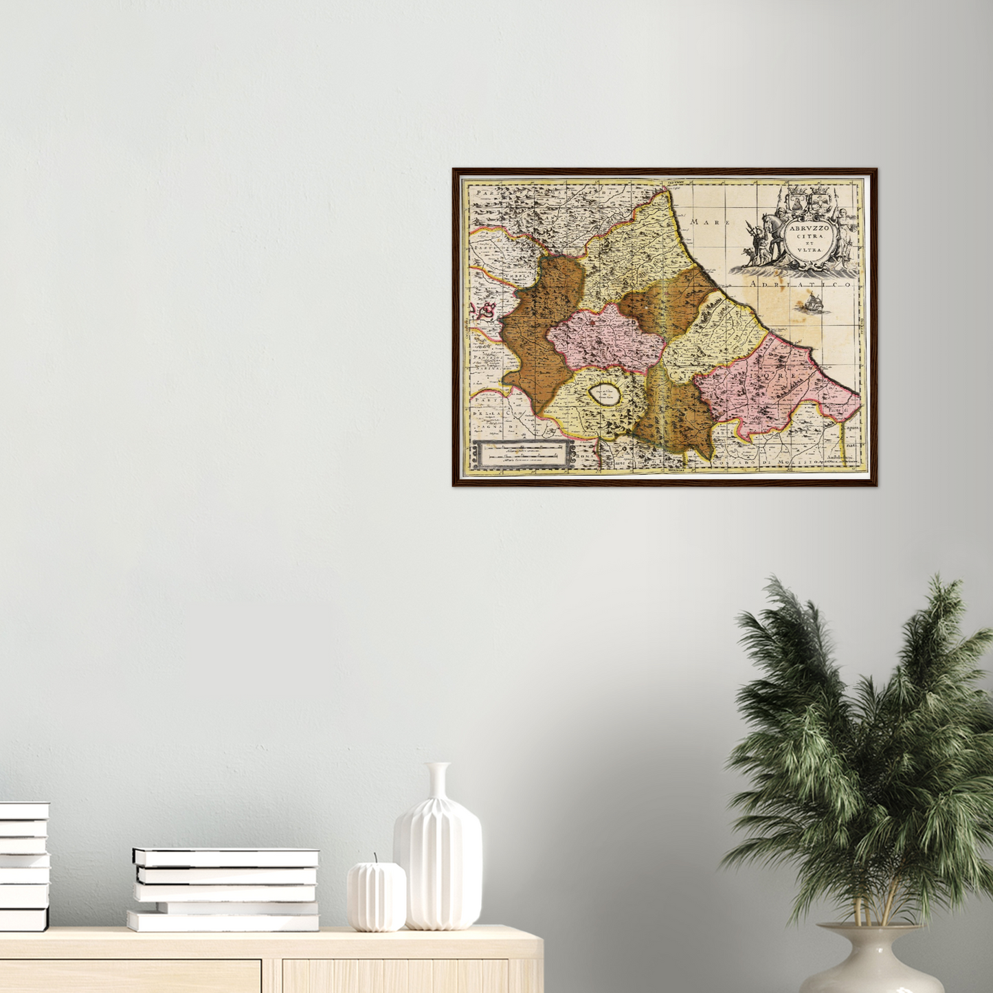 Historische Landkarte Abruzzen um 1700