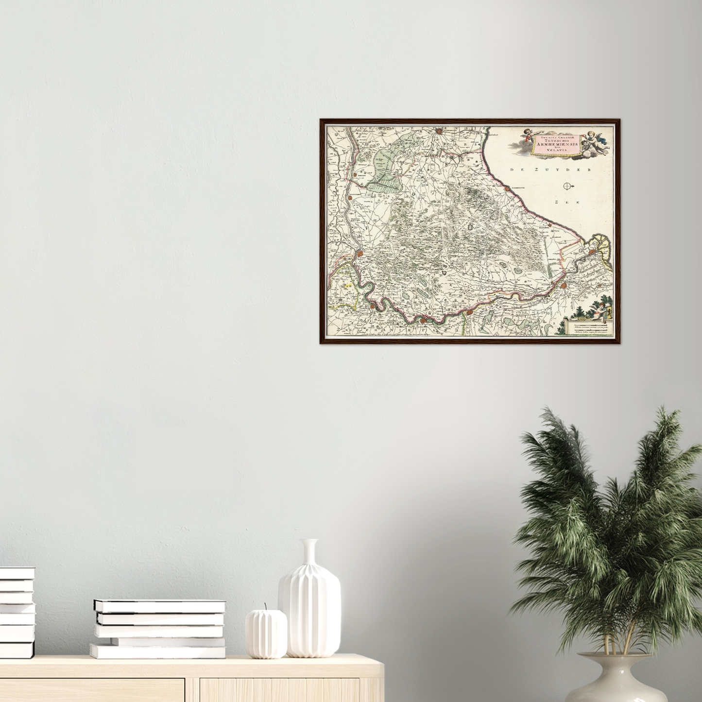 Historische Landkarte Provinz Gelderland um 1680