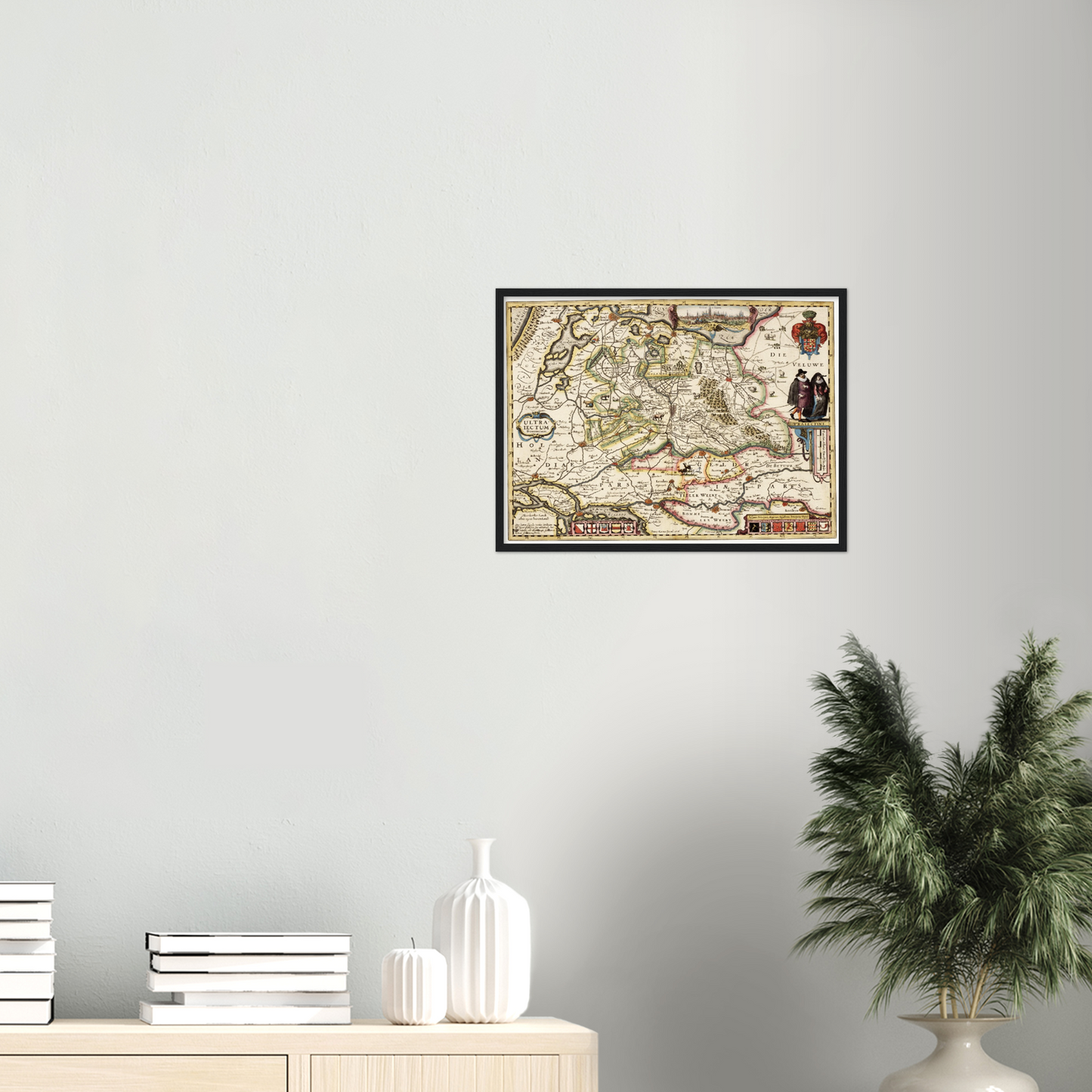 Historische Landkarte Provinz Utrecht um 1617