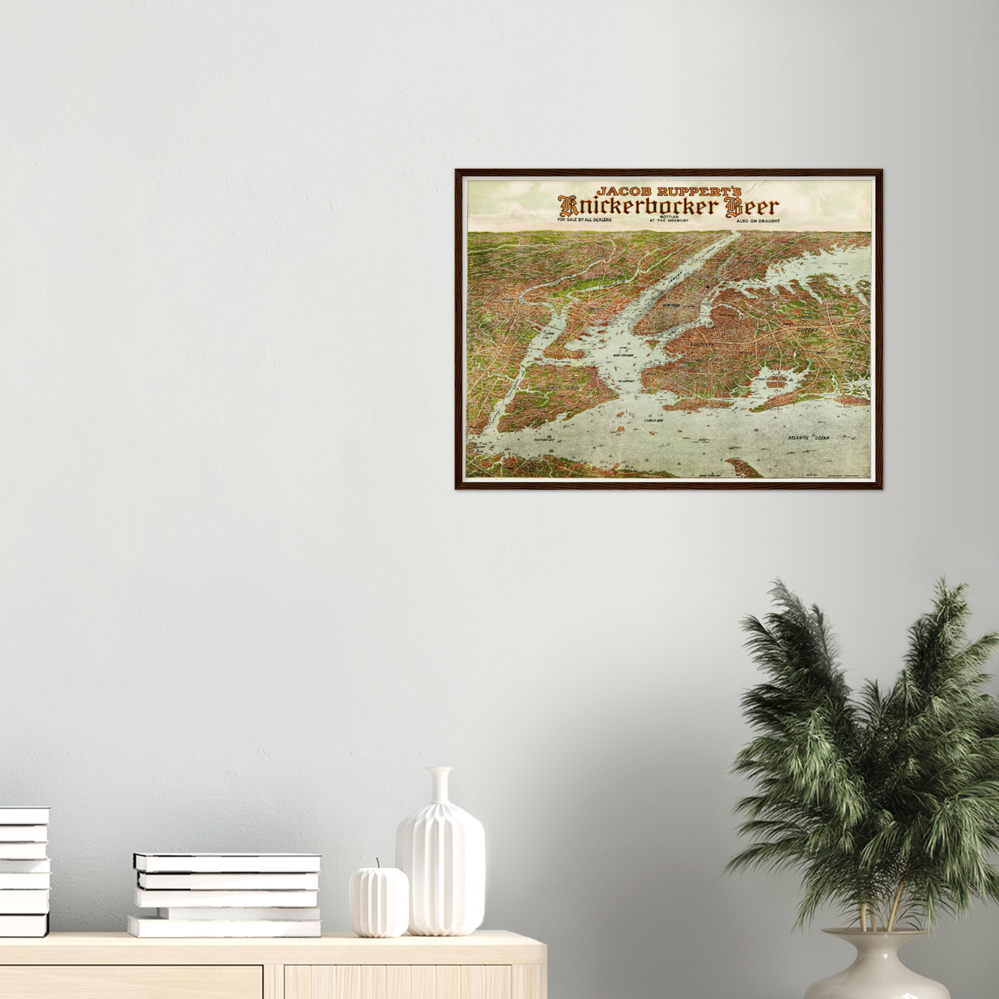 Historische Stadtansicht Greater New York City um 1912