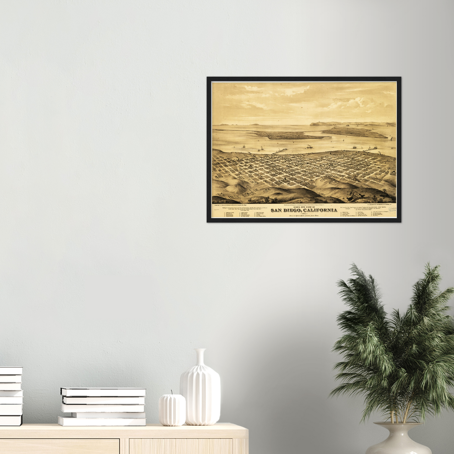 Historical city map Test product horizontal 3 sizes