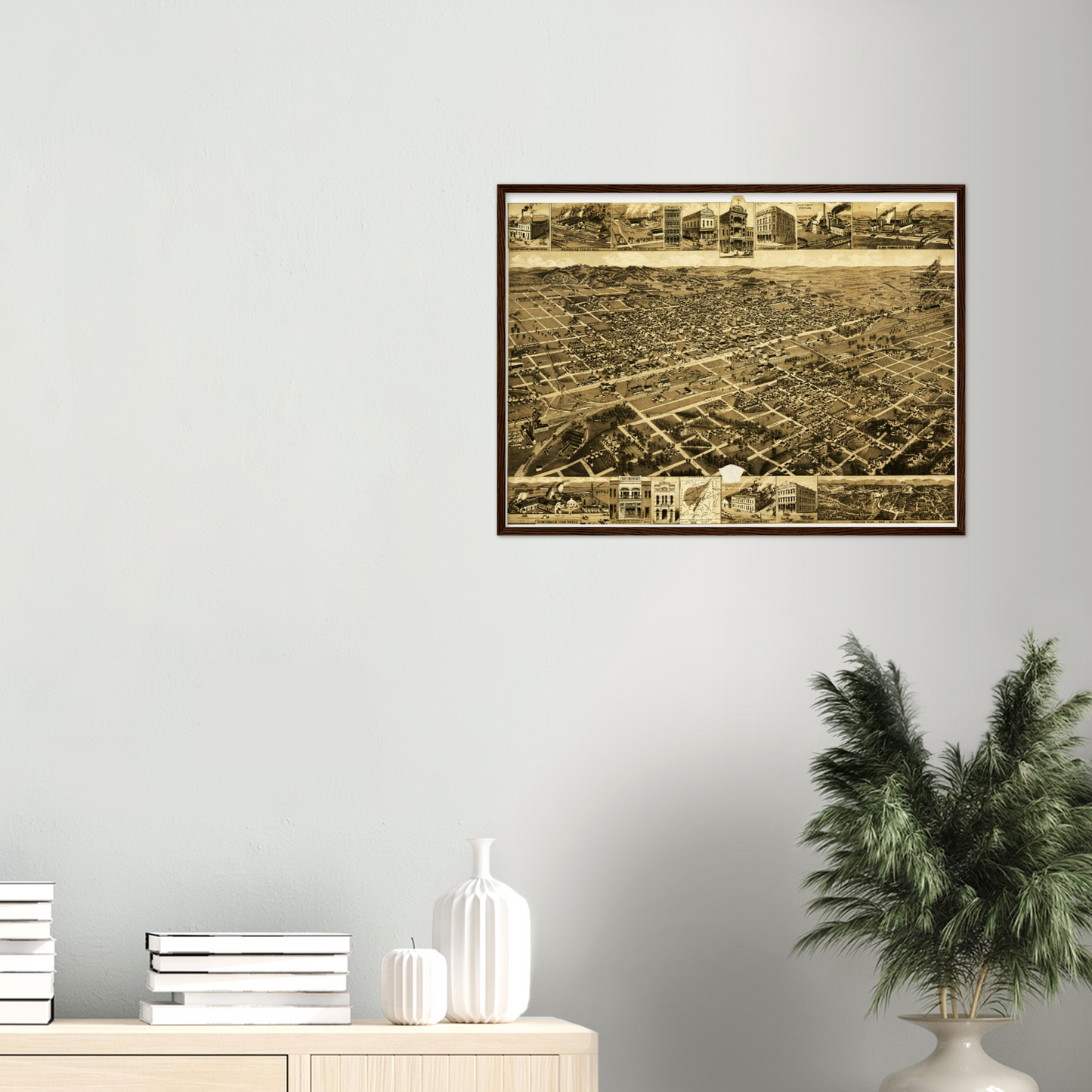 Historical city map Test product horizontal 3 sizes