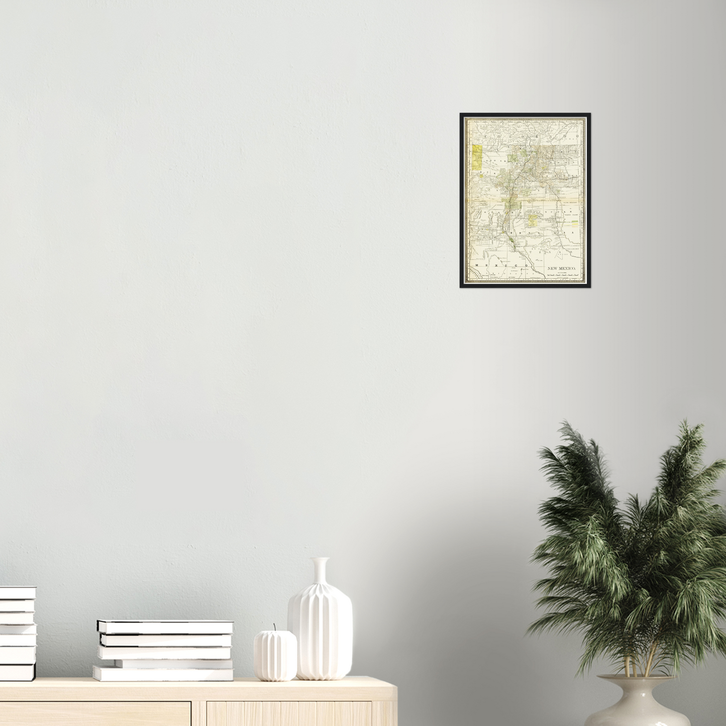 Historische Landkarte New Mexico um 1882