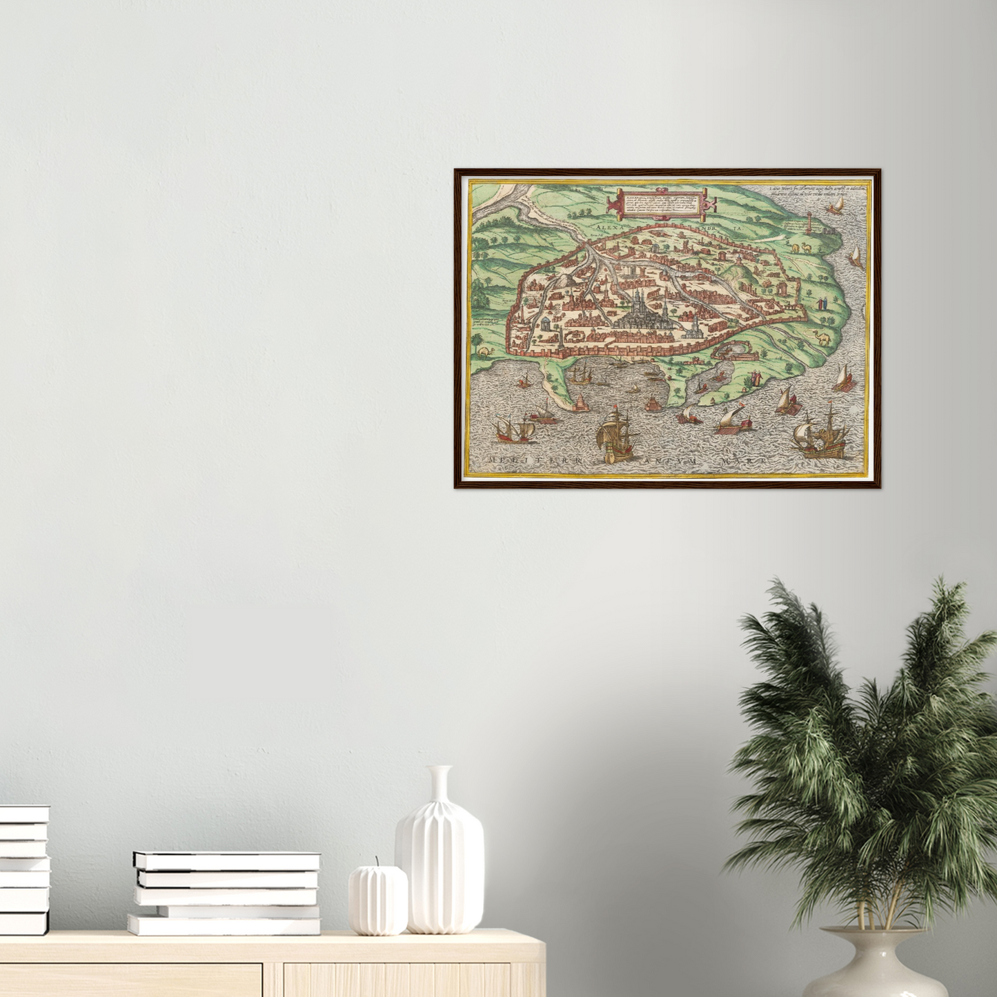 Historischer Stadtansicht Alexandria um 1582