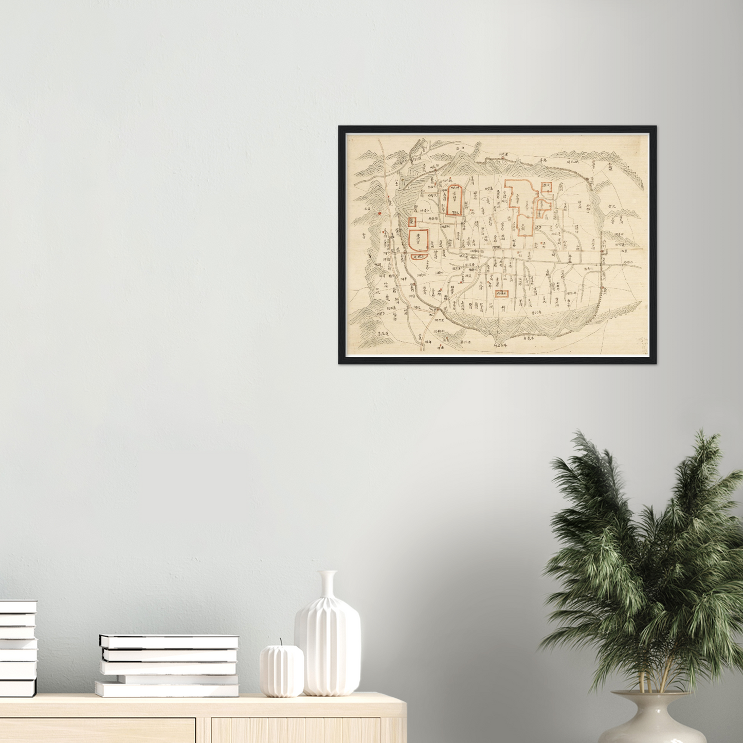 Historical city map Test product horizontal 3 sizes