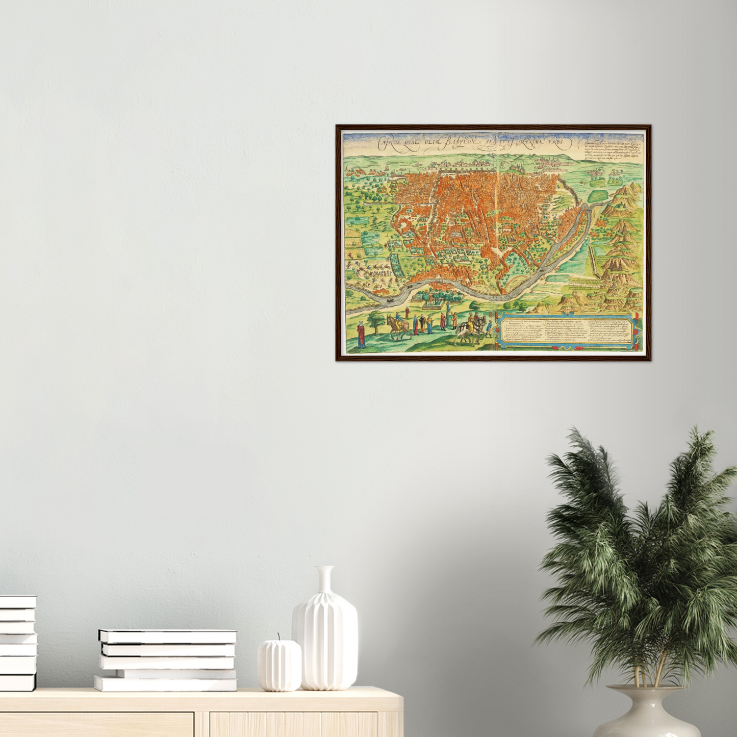 Historischer Stadtplan Kairo um 1572