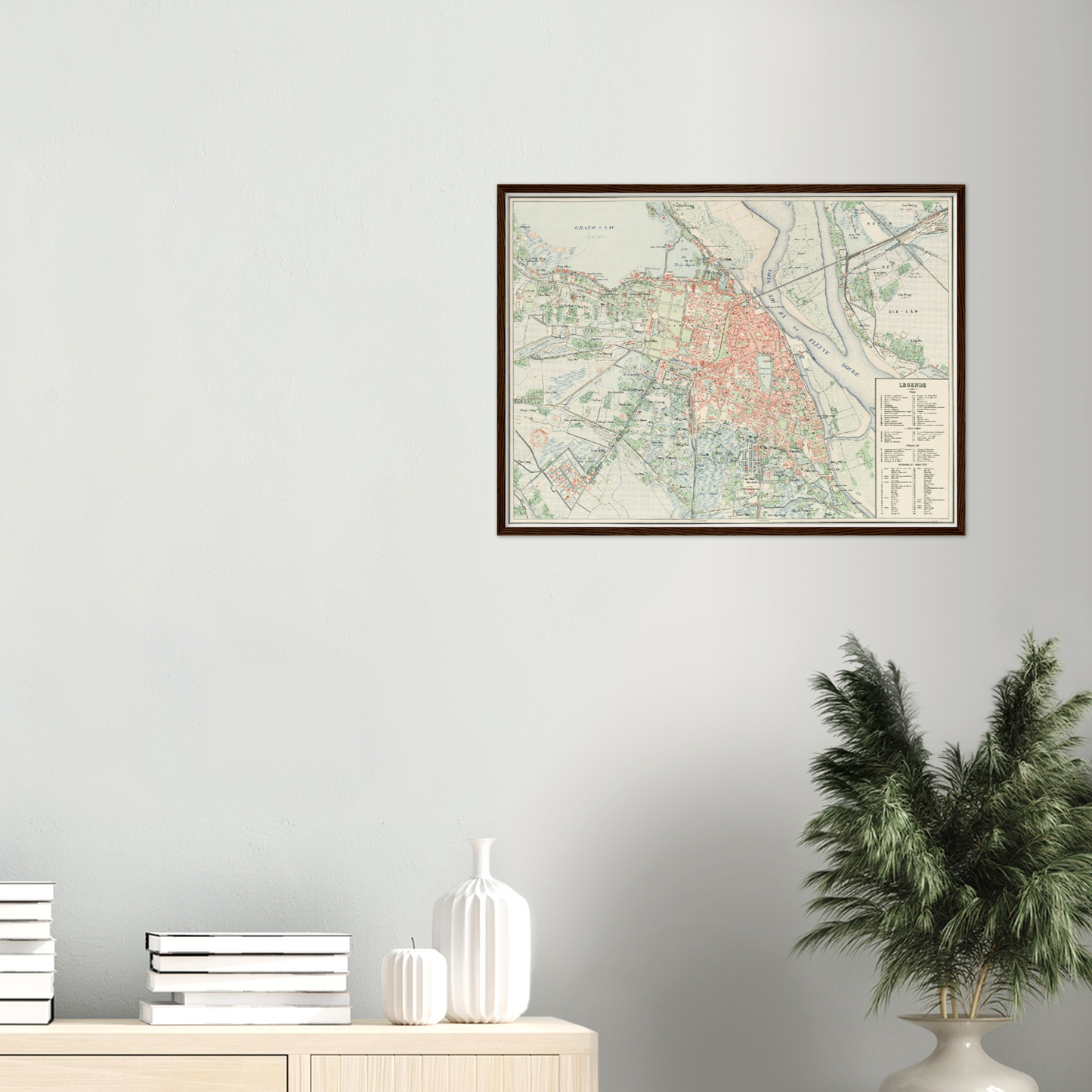 Historischer Stadtplan Hanoi um 1911