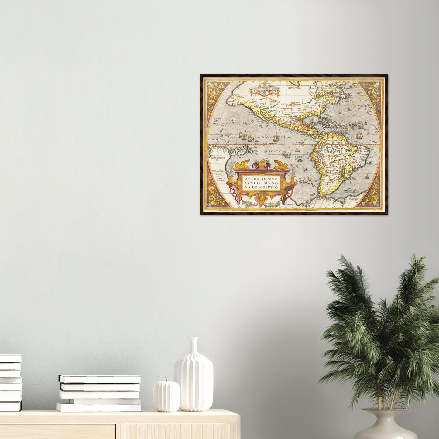 Historische Landkarte Amerika um 1609