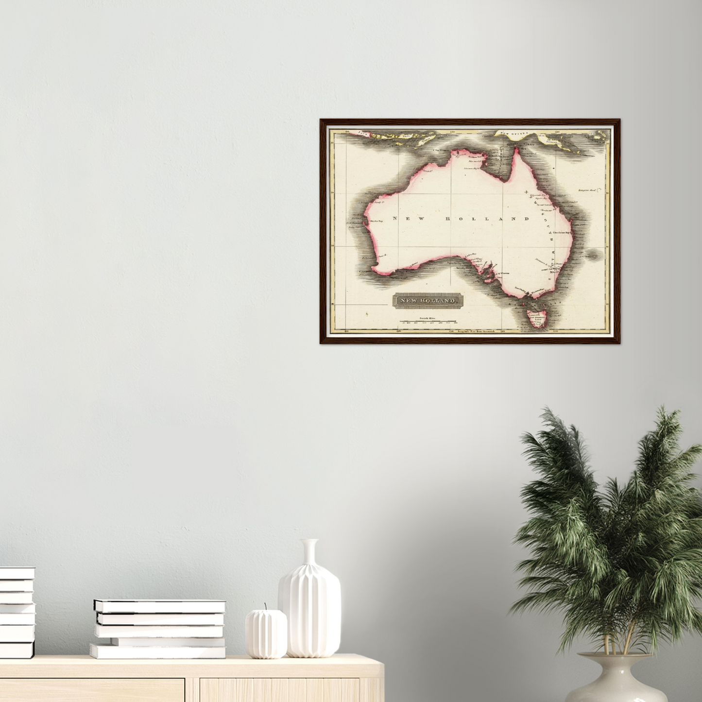 Historische Landkarte Australien um 1817
