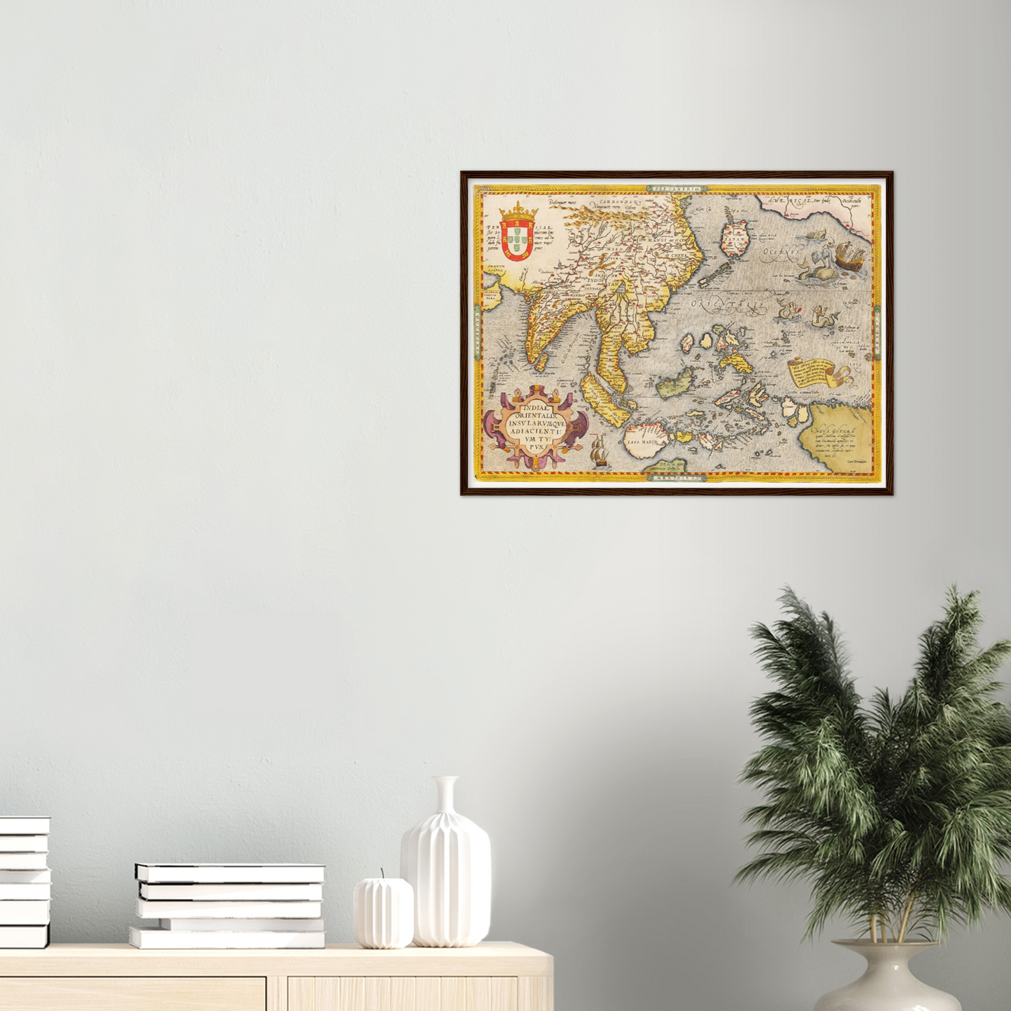 Historische Landkarte Südostasien um 1609