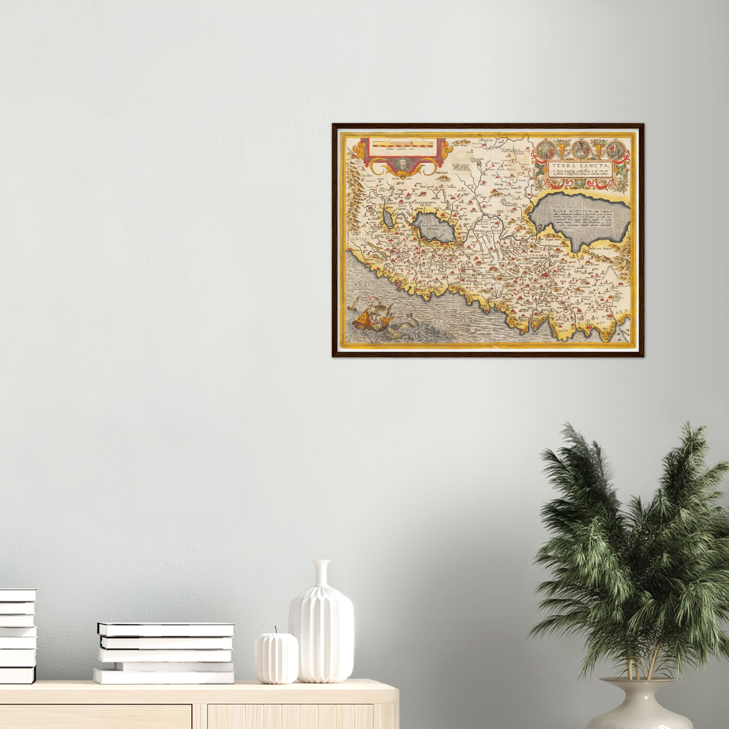 Historische Landkarte Heiliges Land um 1609
