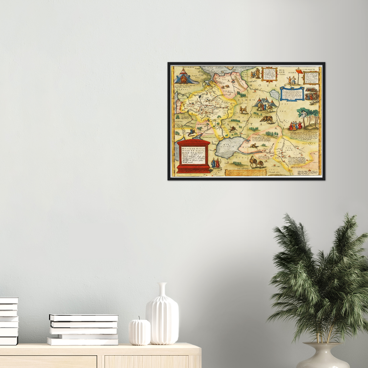 Historische Landkarte Russland um 1580