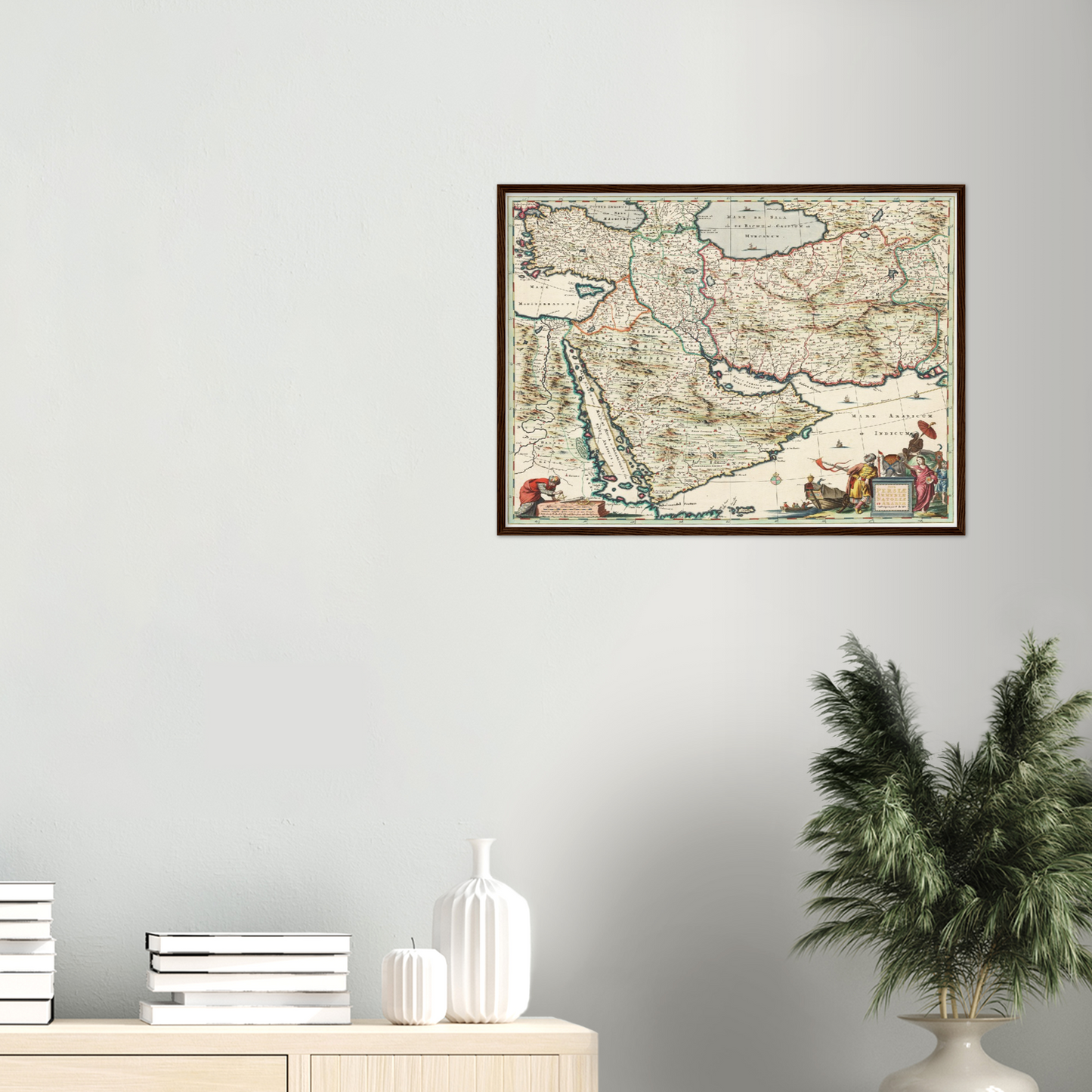 Historische Landkarte Arabien & Persien um 1680