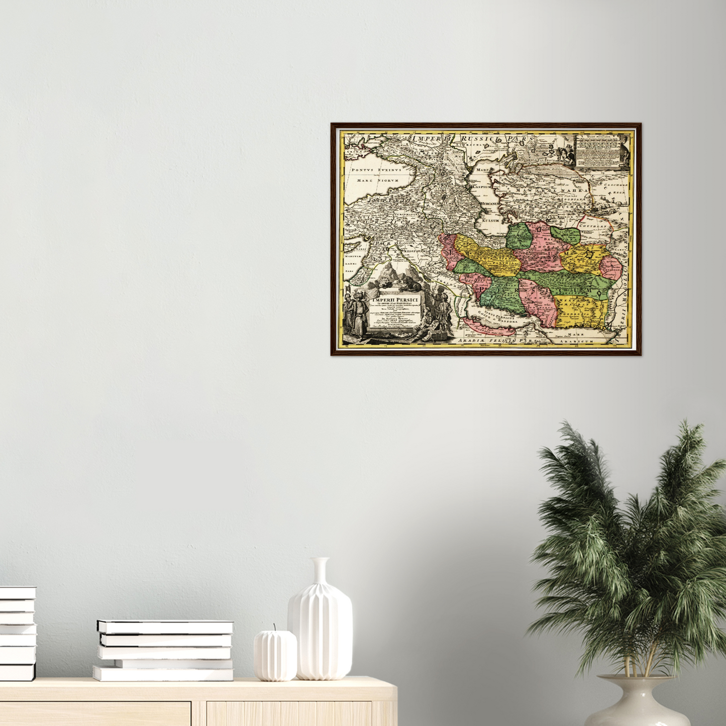 Historische Landkarte Persien um 1750