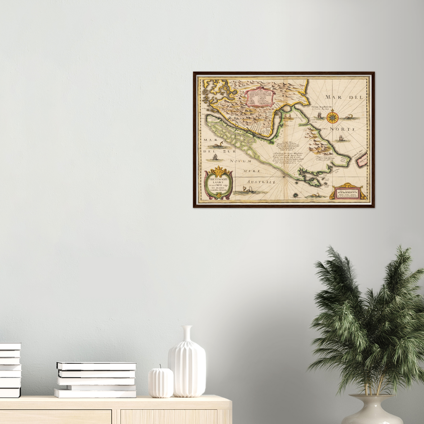 Historische Landkarte Kap Hoorn um 1635