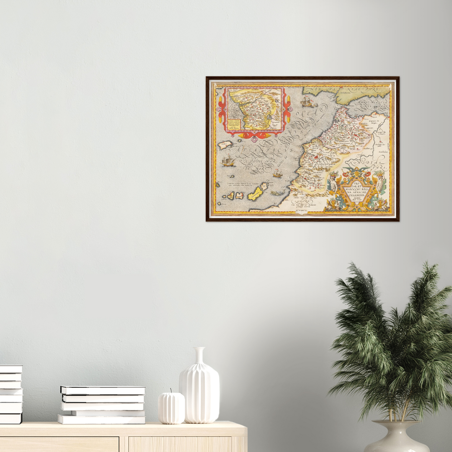 Historische Landkarte Marokko um 1609