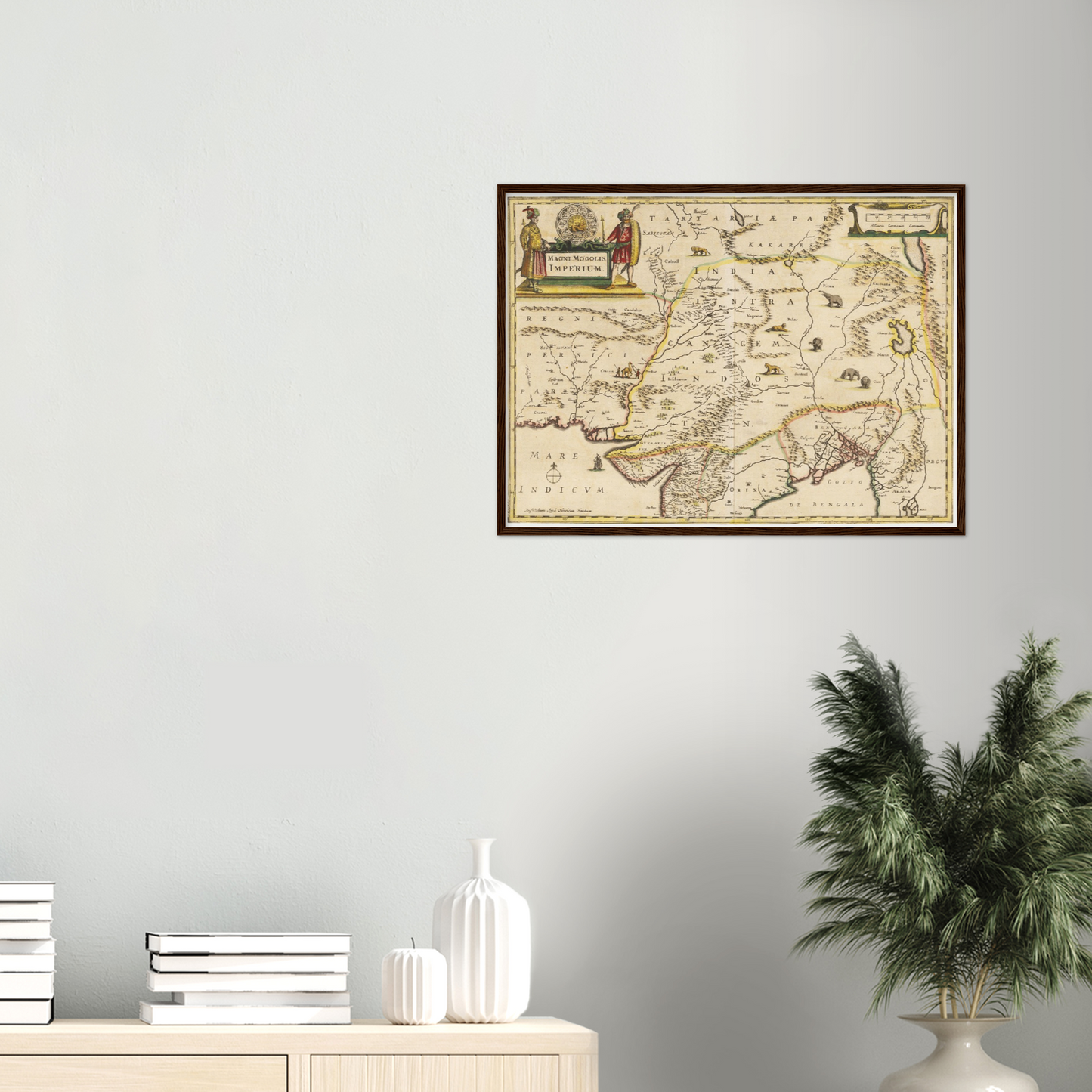 Historische Landkarte Mongolisches Imperium um 1638