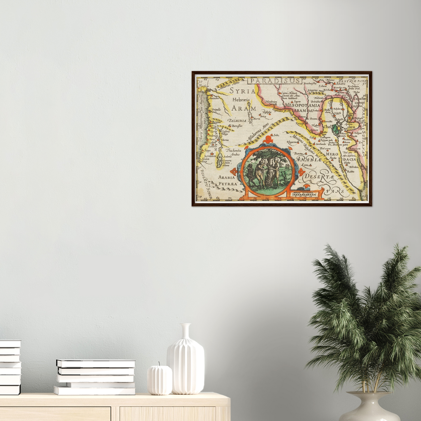 Historische Landkarte Syrien um 1609