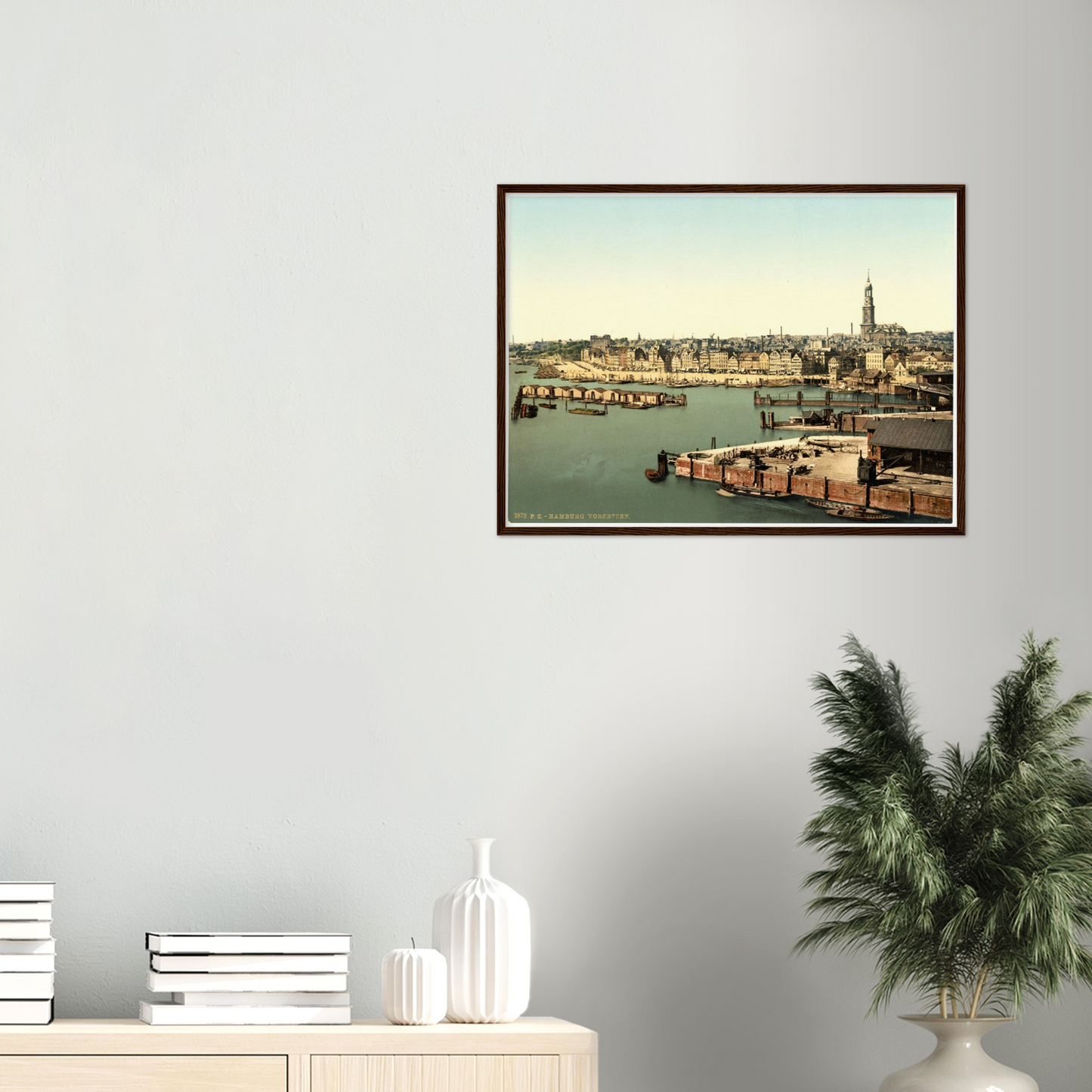 Historische Ansicht Hamburger Hafen um 1895