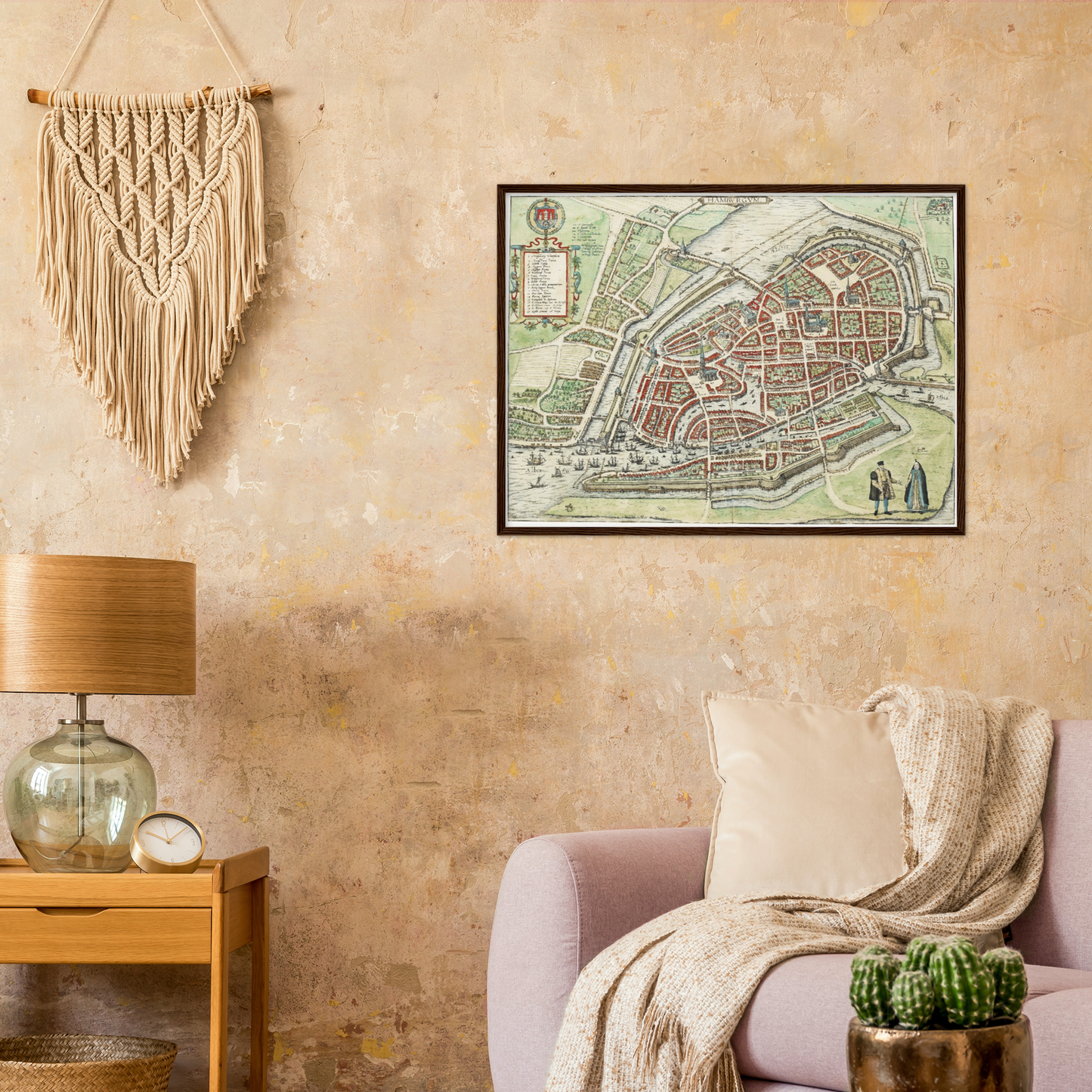 Historischer Stadtplan Hamburg um 1588