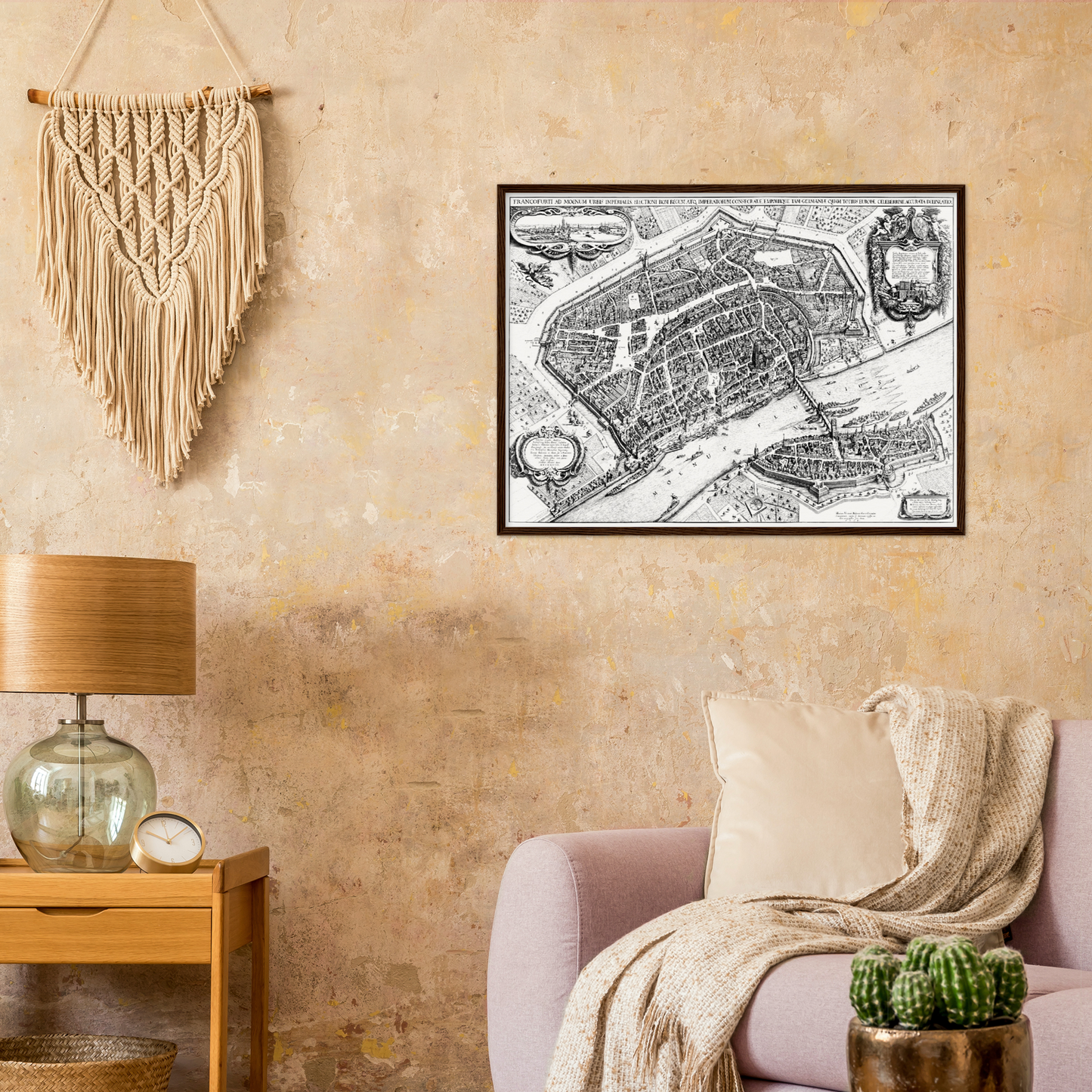 Historischer Stadtplan Frankfurt am Main um 1628