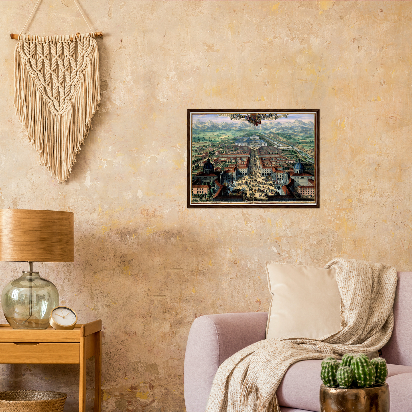 Historische Stadtansicht Turin um 1682