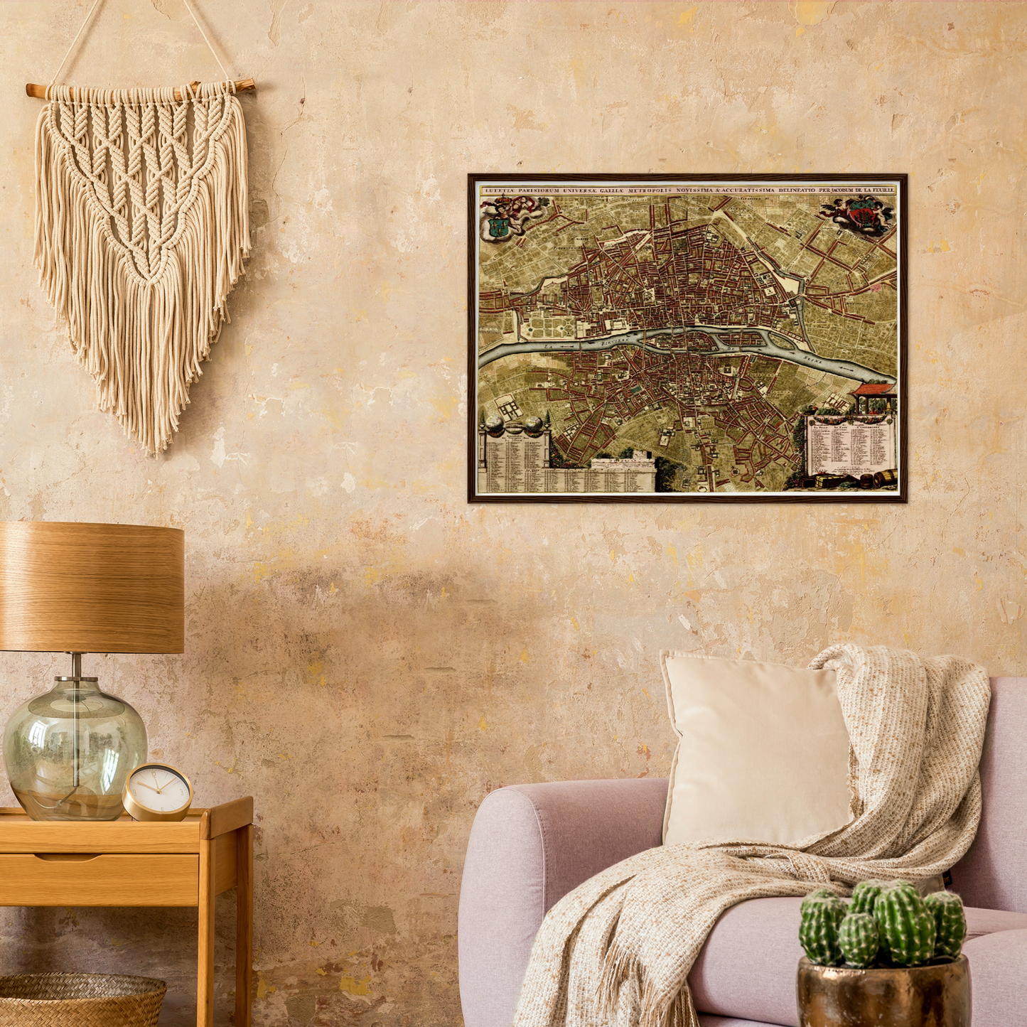 Historischer Stadtplan Paris um 1700