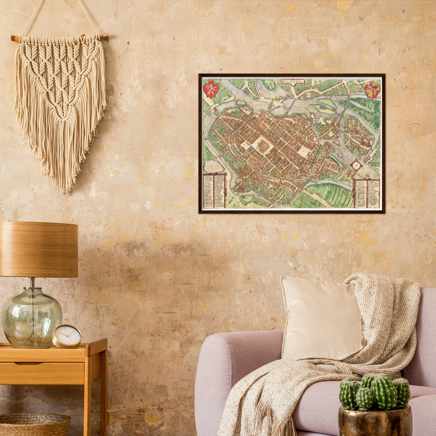 Historischer Stadtplan Breslau um 1592