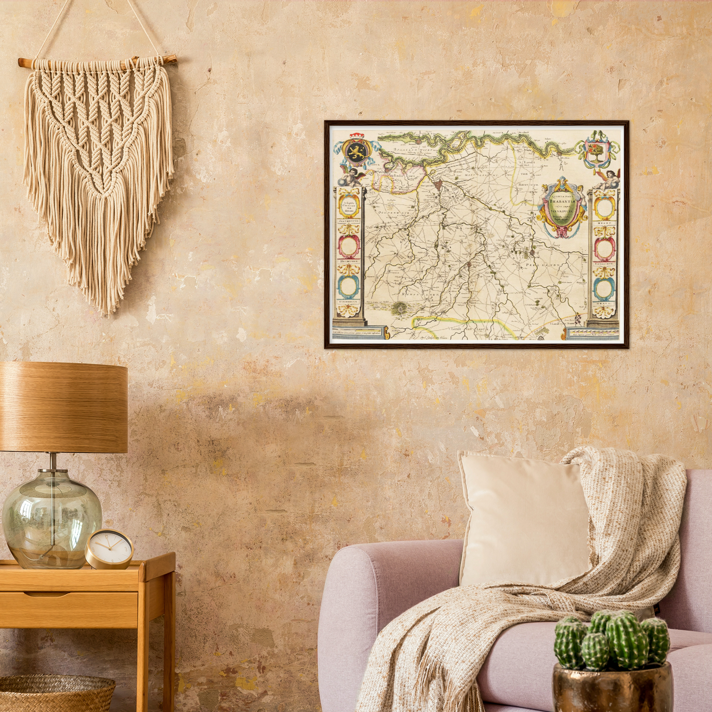 Historische Landkarte Brabant um 1635