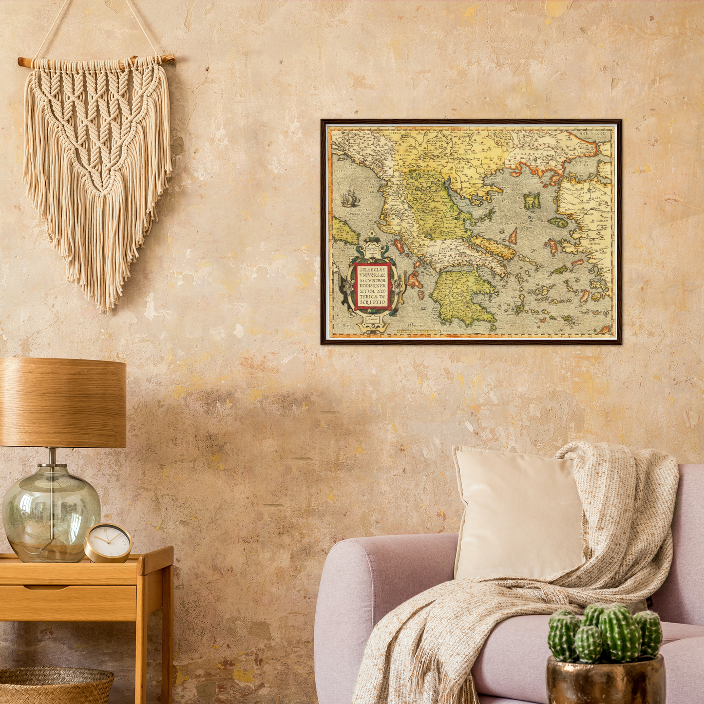 Historische Landkarte Griechenland um 1609