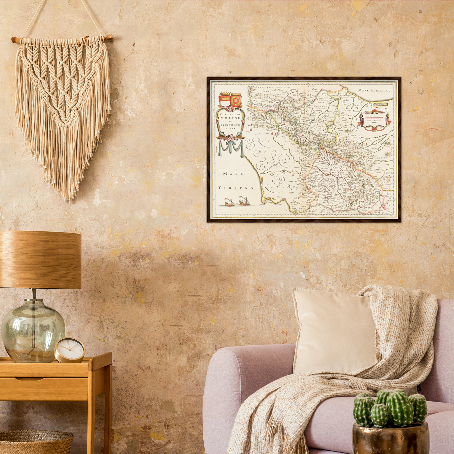 Historische Landkarte Molise um 1630