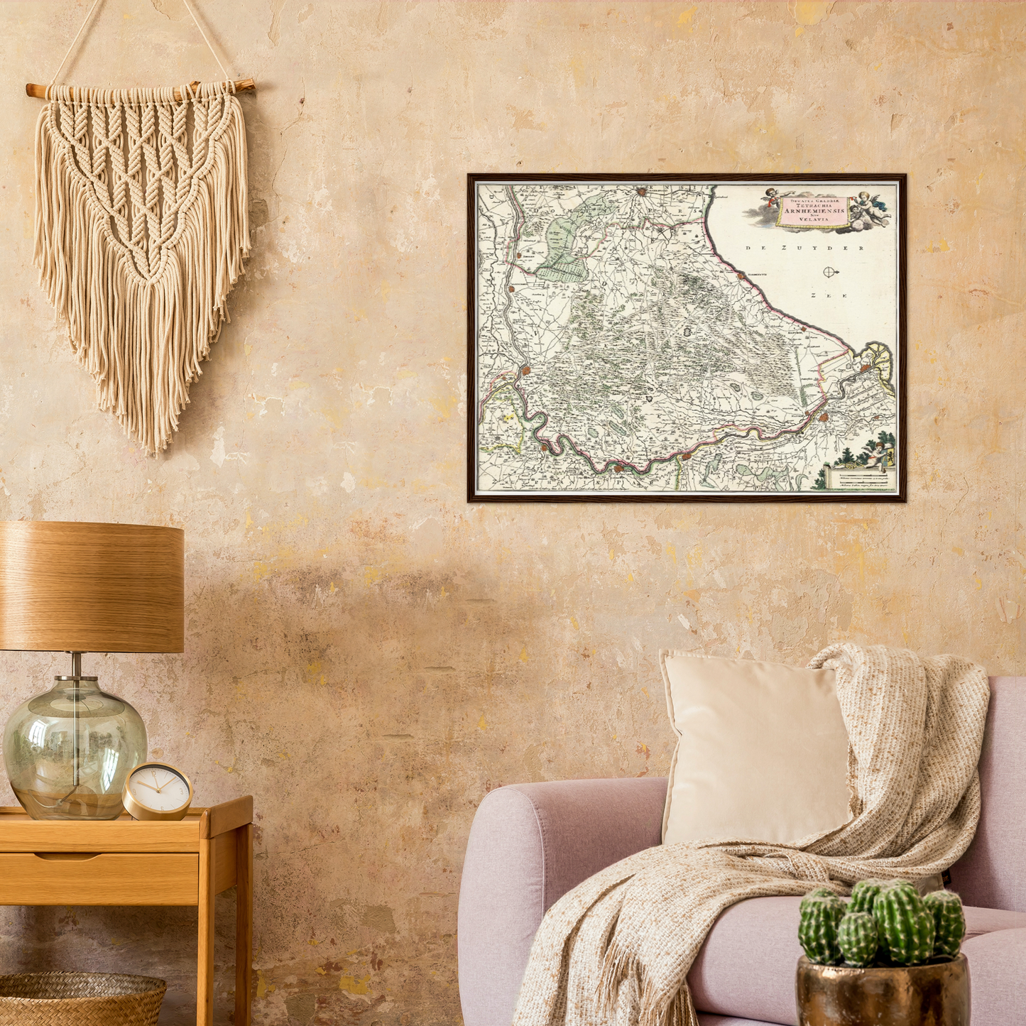 Historische Landkarte Provinz Gelderland um 1680