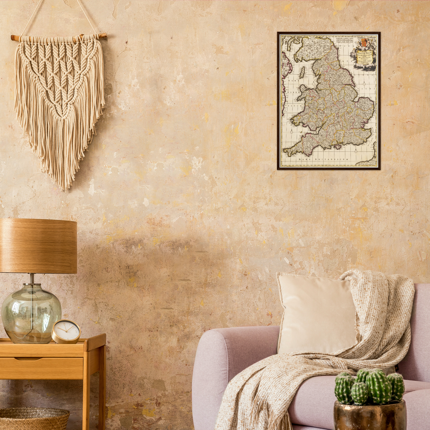 Historische Landkarte England um 1698