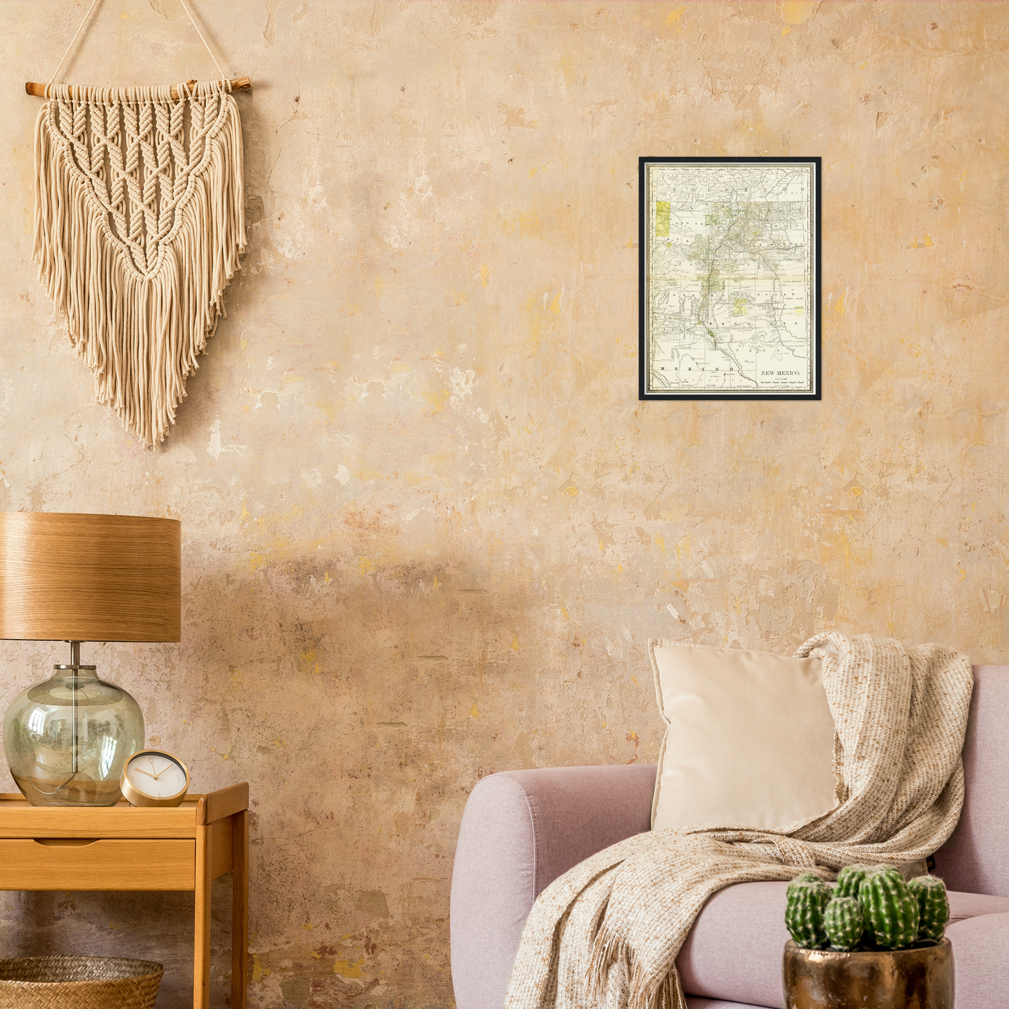 Historische Landkarte New Mexico um 1882