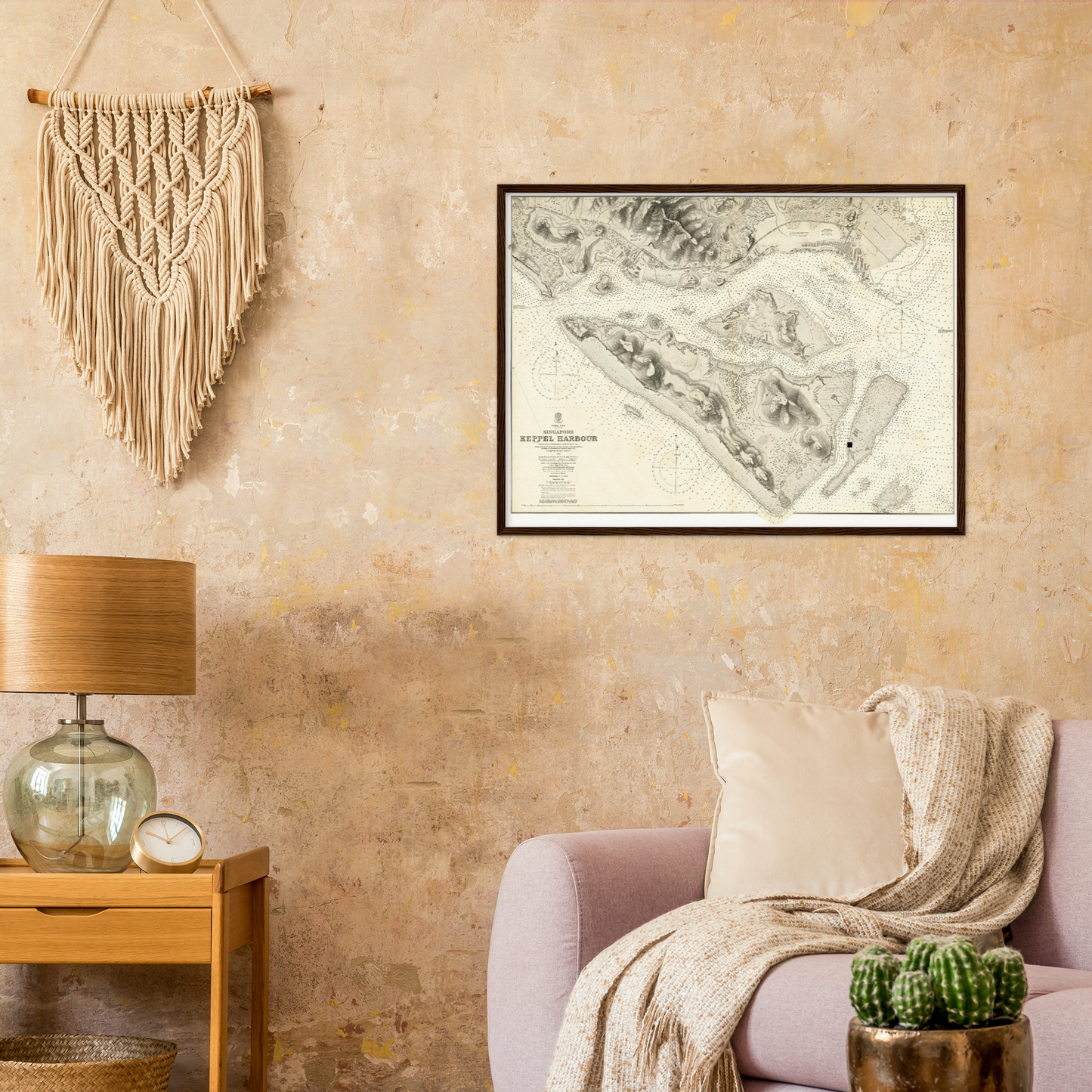 Historischer Stadtplan Singapur um 1893