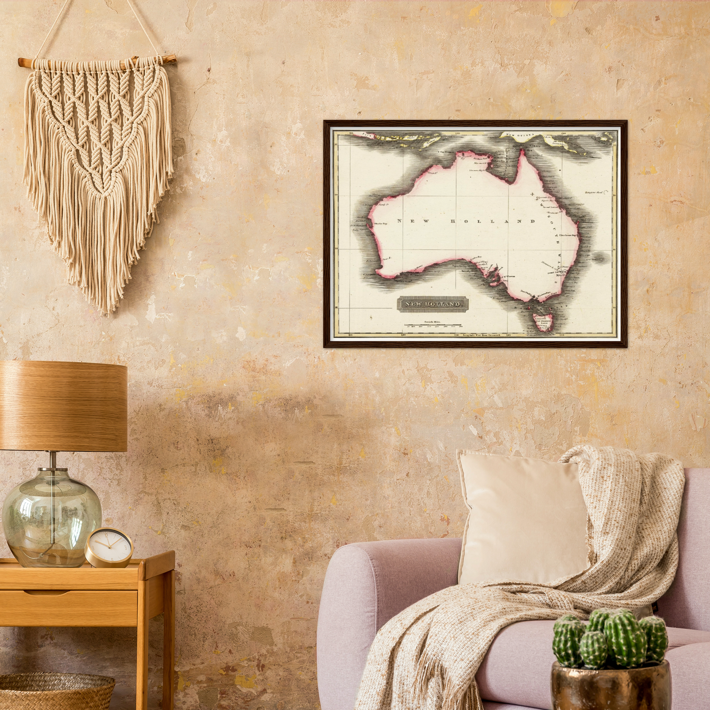 Historische Landkarte Australien um 1817
