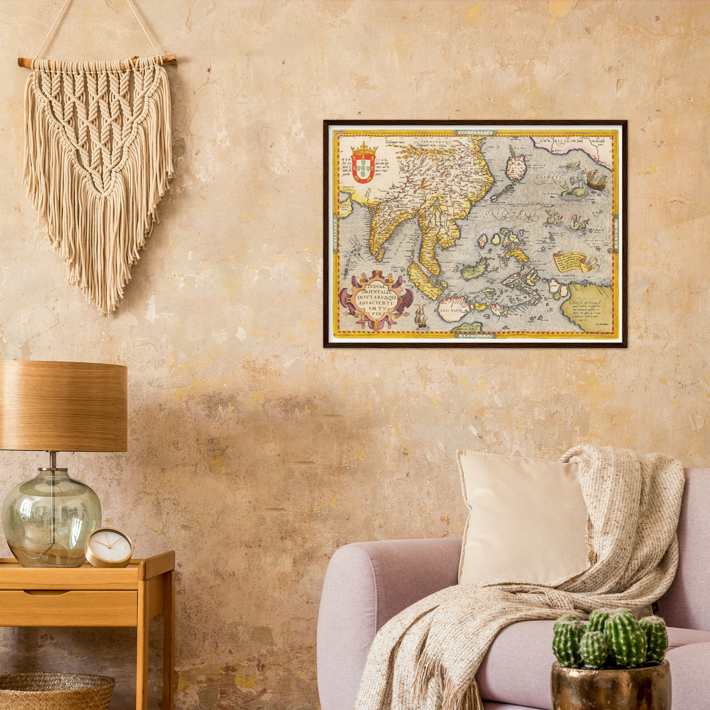 Historische Landkarte Südostasien um 1609