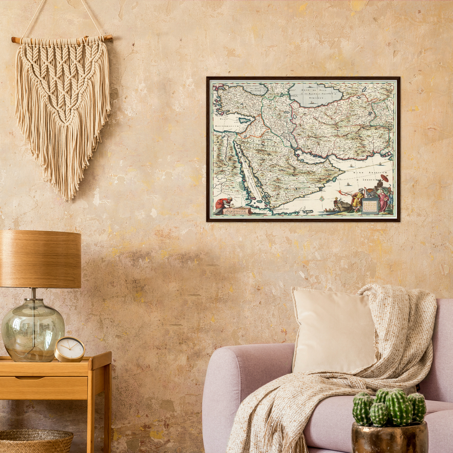 Historische Landkarte Arabien & Persien um 1680