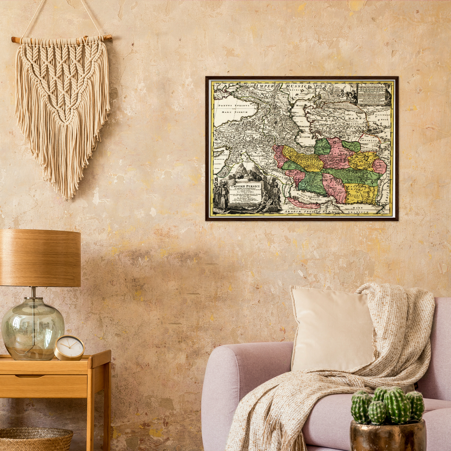 Historische Landkarte Persien um 1750