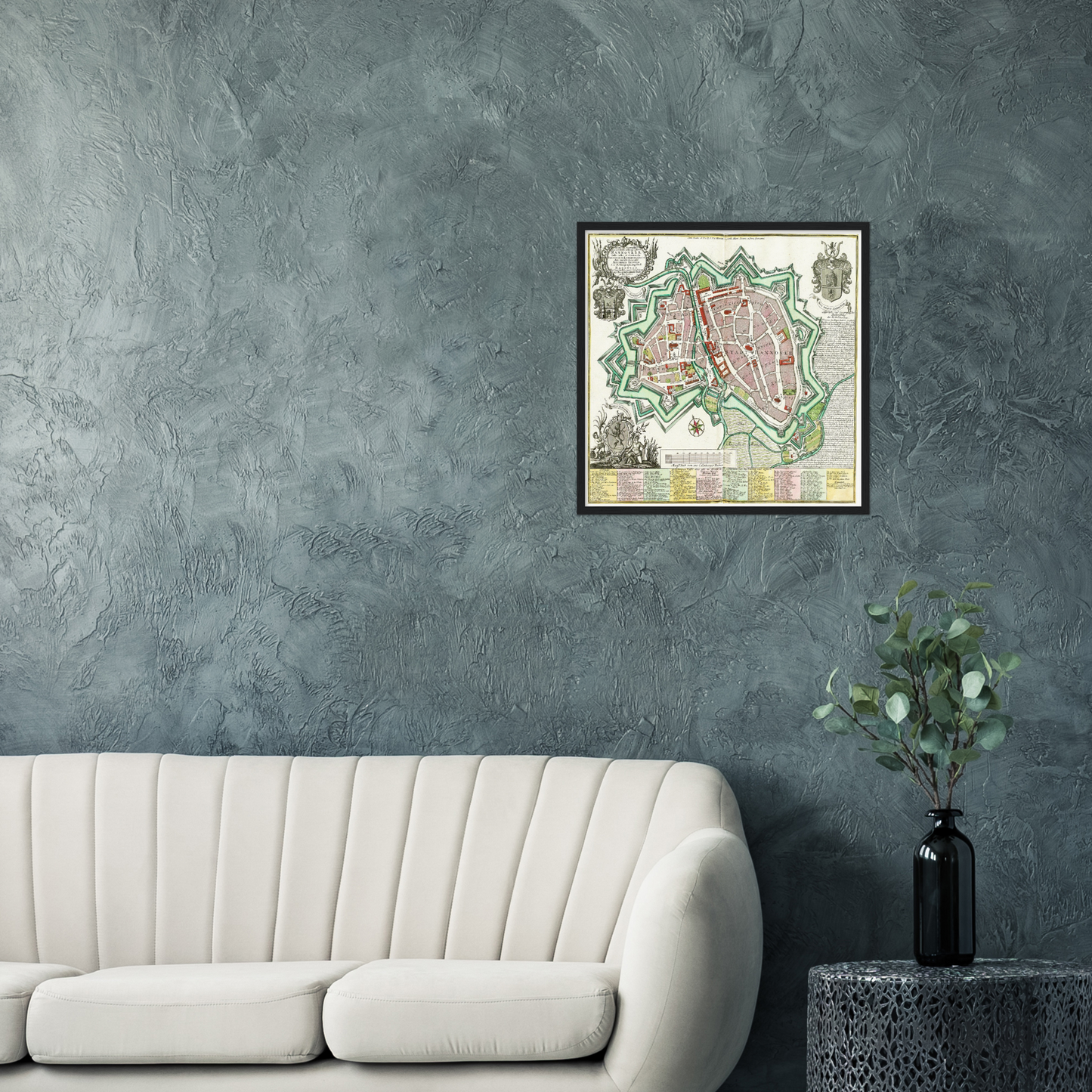 Historischer Stadtplan Hannover um 1735