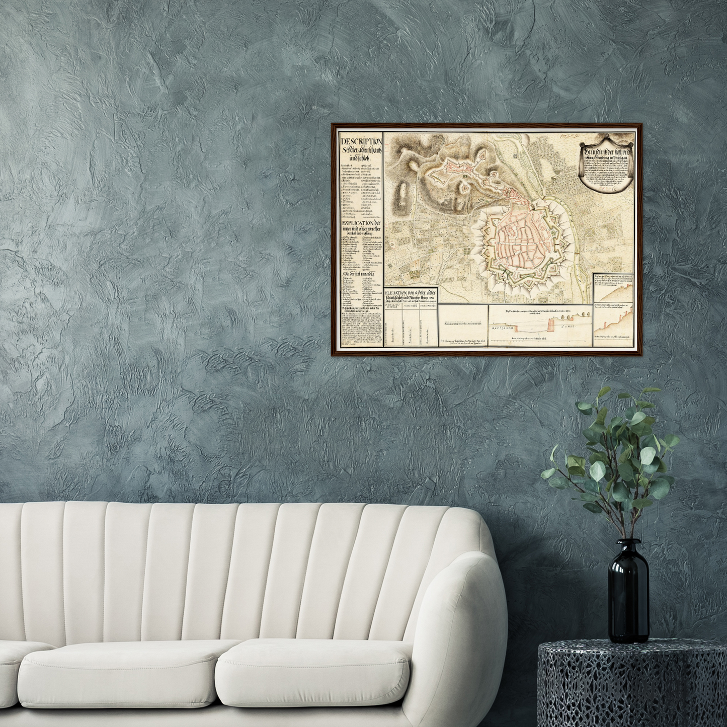 Historical city map Test product horizontal 3 sizes