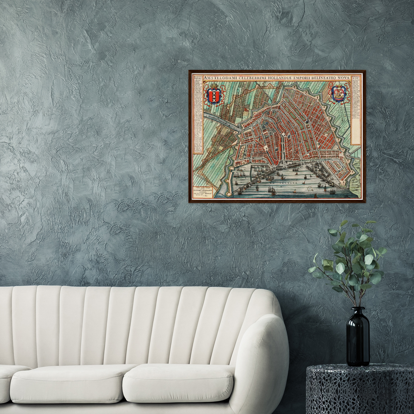 Historischer Stadtplan Amsterdam um 1649