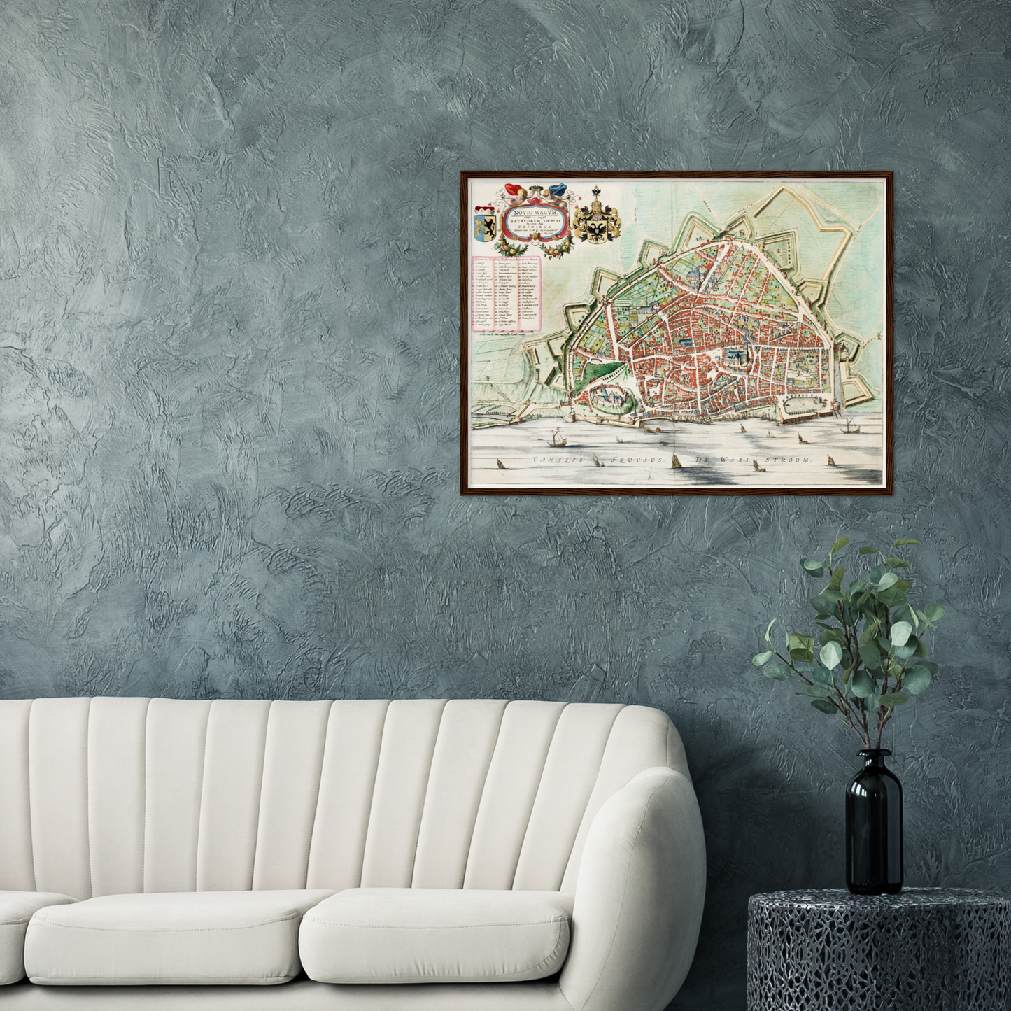 Historischer Stadtplan Nijmegen um 1649