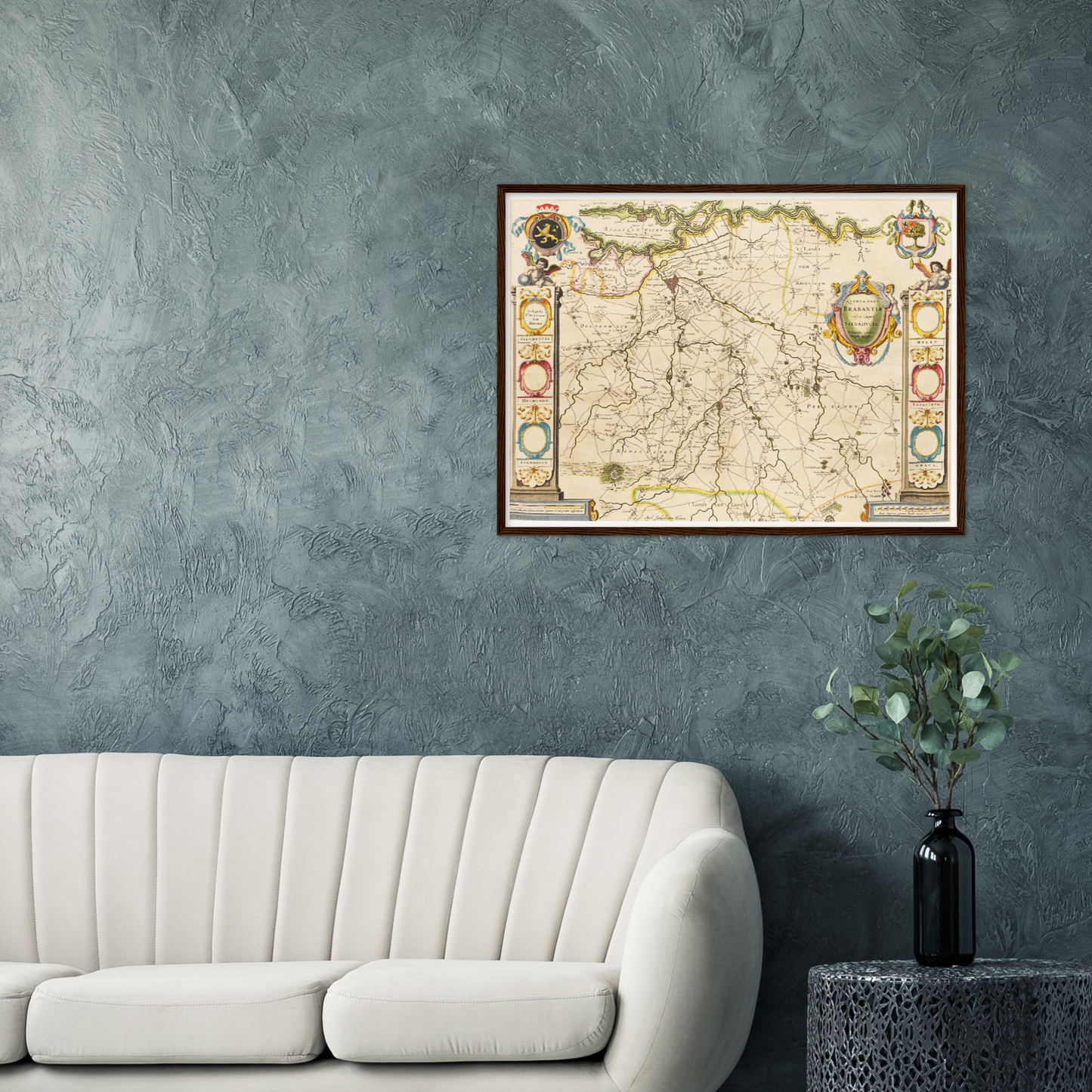 Historische Landkarte Brabant um 1635