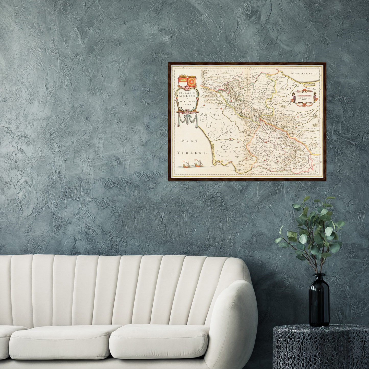 Historische Landkarte Molise um 1630