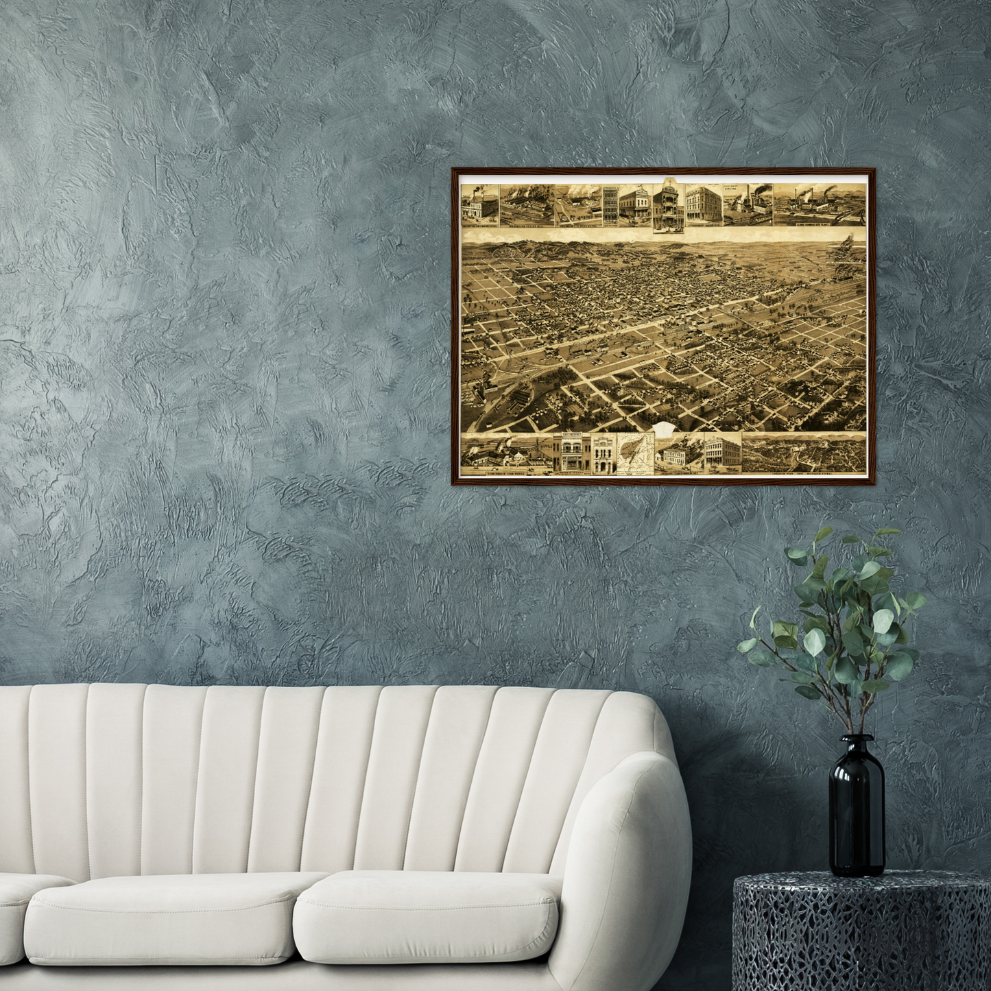 Historical city map Test product horizontal 3 sizes