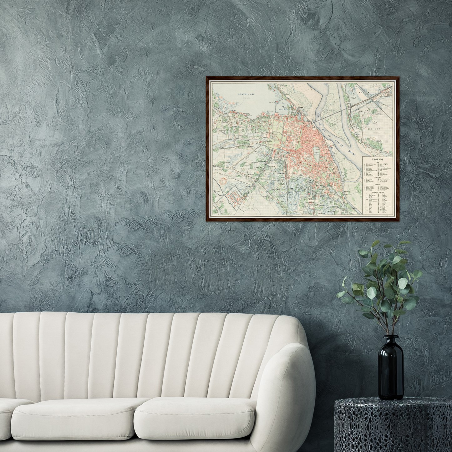 Historischer Stadtplan Hanoi um 1911