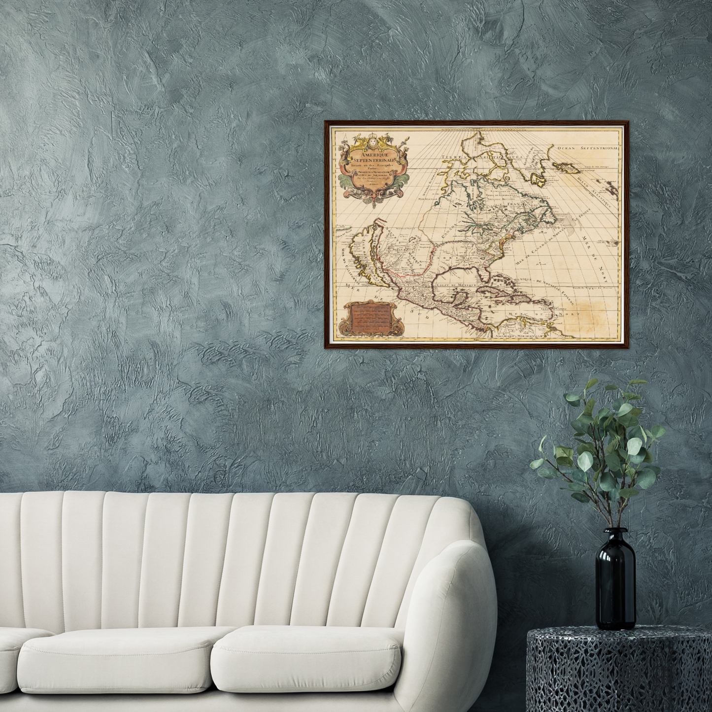 Historische Landkarte Nordamerika um 1694
